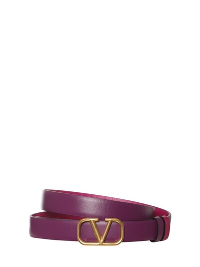 2cm Reversible V Logo Leather Belt Luisaviaroma Women Accessories Belts 
