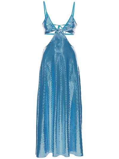 Rotate: Cinderelly embellished cutout midi dress - women_0 | Luisa Via Roma