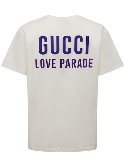 Gucci - Love parade printed cotton t-shirt - Milk | Luisaviaroma