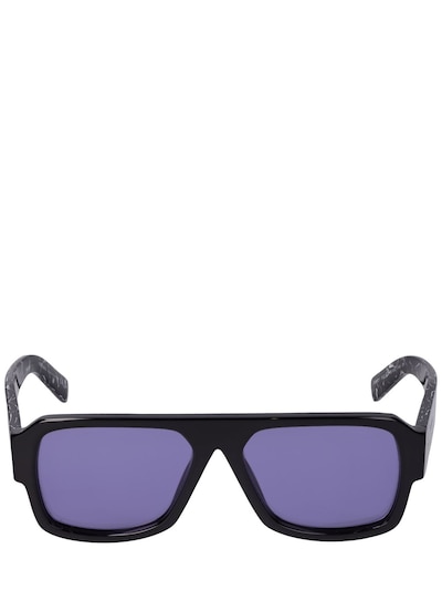 Prada - Symbole evolution pilot sunglasses - Black/Violet | Luisaviaroma