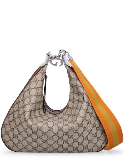 Kvittering tåbelig blande Attache gg supreme hobo bag - Gucci - Women | Luisaviaroma