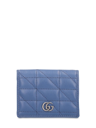 gucci marmont wallet blue