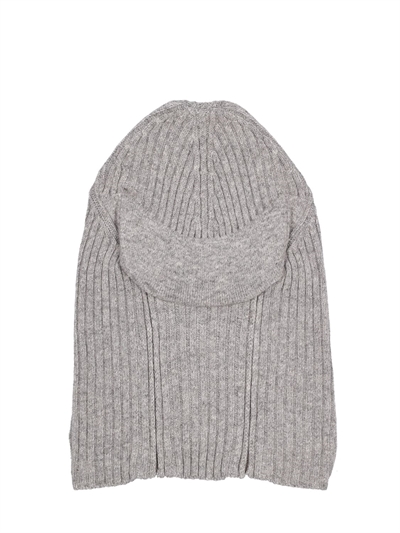 Jaded London - Passamontagna in maglia di lana con zip e visiera - Grigio |  Luisaviaroma