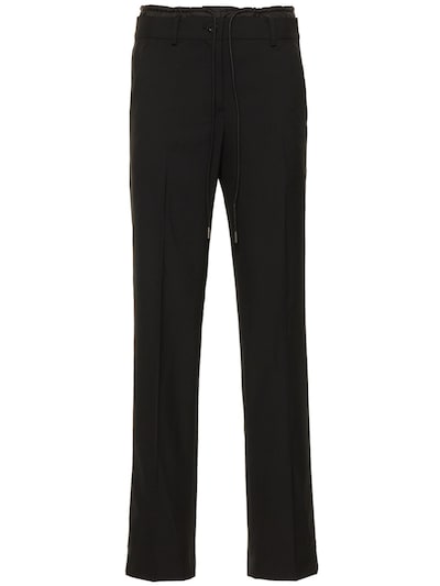 Layered waistband twill suiting pants - Sacai - Women | Luisaviaroma