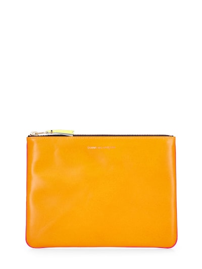 Super neon leather pouch - Comme Des Garçons Wallet - Women