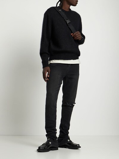 Represent - Mohair blend knit sweater - Black | Luisaviaroma