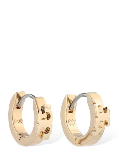 Serif t small huggie hoop earrings - Tory Burch - Women | Luisaviaroma