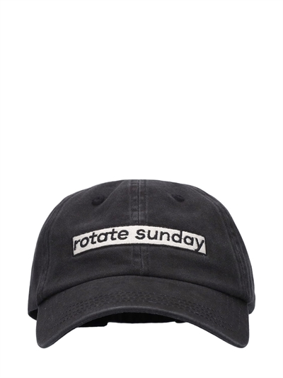 Logo organic cotton baseball cap 