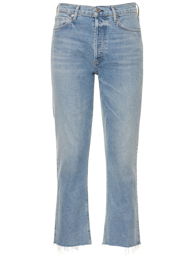 Charlotte crop high rise cotton jeans 