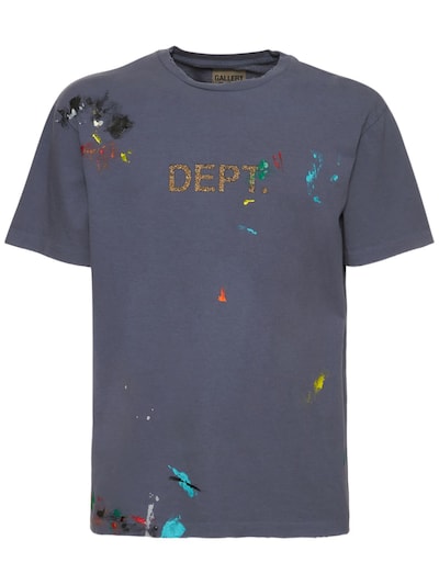 Logo painted cotton t-shirt - Gallery Dept. - Men | Luisaviaroma