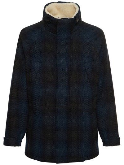 Loro Piana - Snow wander icer tartan jacket - Blue | Luisaviaroma