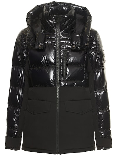 Dugald nylon wet-look down jacket - Moose Knuckles - Men | Luisaviaroma