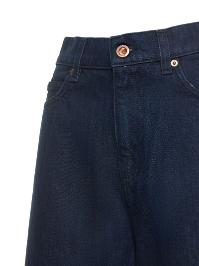 Aspesi: Jeans vita alta in denim di cotone - women_1 | Luisa Via Roma
