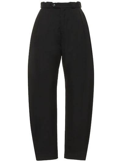 Made In Tomboy - Elena Balloon Leg Wool Pants - Black | Luisaviaroma