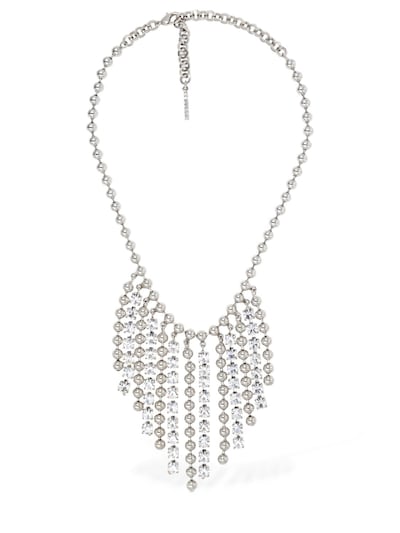Crystal & chain fringe necklace - Alessandra Rich - Women