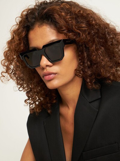 Gia Borghini: GIA x RHW squared acetate sunglasses - women_1 | Luisa Via Roma