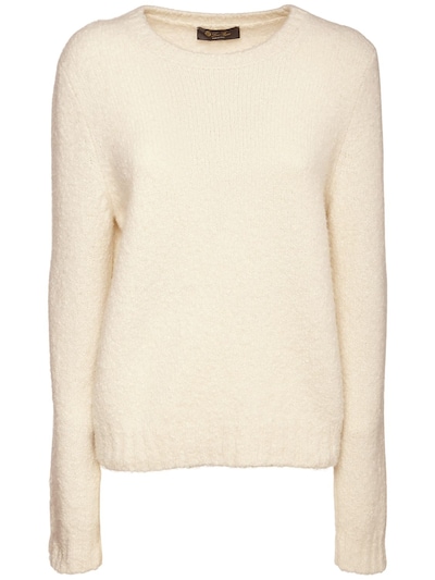 Loro Piana - Monte bianco cashmere knit sweater - White Snow | Luisaviaroma