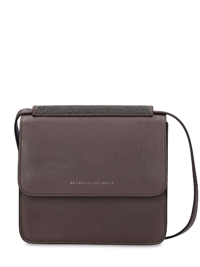 Y - brunello cucinelli brown quilted crossbody shoulder bag - 3 Lux Leather  shoulder Bag 'Black' – HotelomegaShops