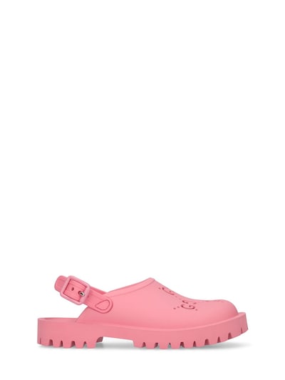 Gucci GG Rubber Clogs in Pink