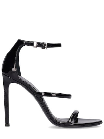 Michael Kors Collection - 100mm nadege patent leather sandals - Black |  Luisaviaroma