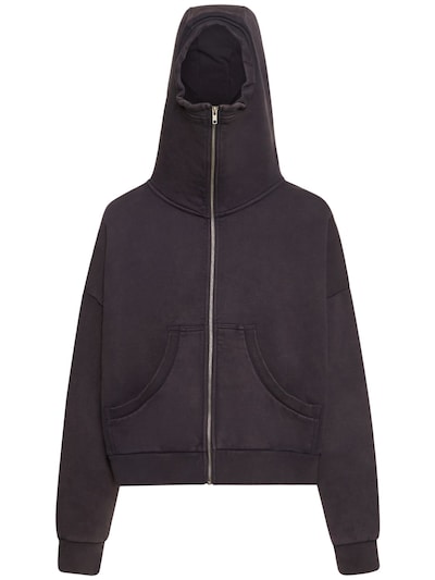 Washed cotton full-zip hoodie - Entire Studios - Men | Luisaviaroma