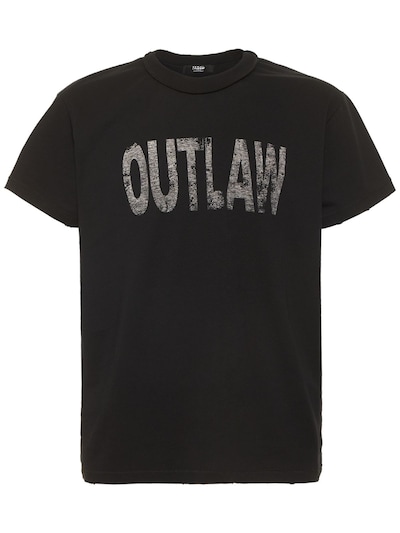 Cotton jersey outlaw printed t-shirt - Jaded London - Men | Luisaviaroma