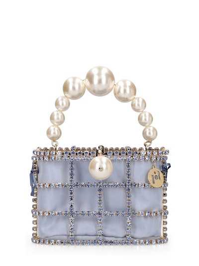 Rosantica Holli Crystal Fringe Top Handle Bag, Louis Vuitton Neverfull  Tote 400245