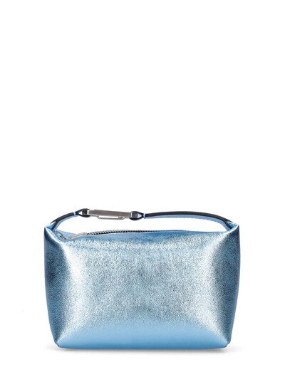 Eéra - Moon laminato leather top handle bag - Turquoise | Luisaviaroma