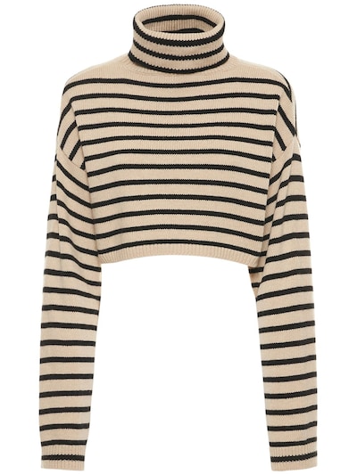 Athina cropped wool blend sweater - The Frankie Shop - Women | Luisaviaroma