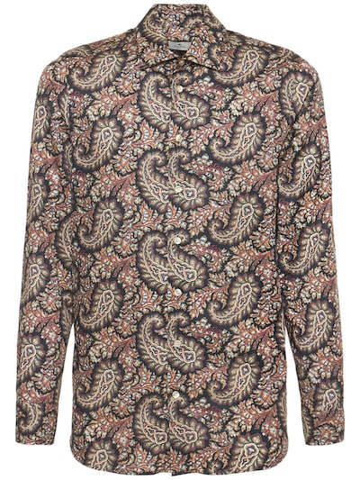 Etro - Etro spread print cotton shirt - Multicolor | Luisaviaroma