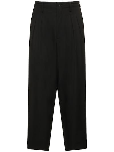 Wool pleated trousers - Yohji Yamamoto - Men | Luisaviaroma