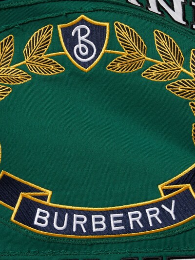 Burberry: Harper appliqué crewneck sweatshirt - Deep Pine Green - women_3 | Luisa Via Roma