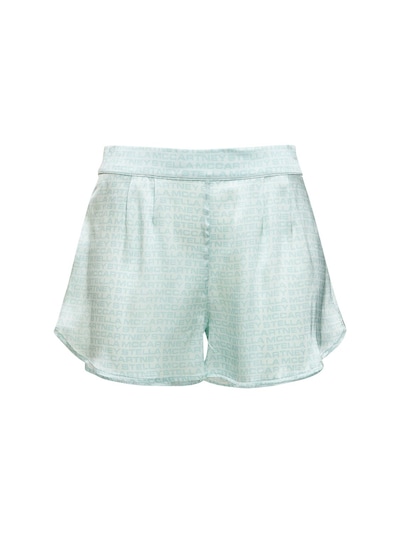 Monogram Silk Shorts