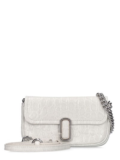 Marc Jacobs Women's The Croc-Embossed Mini Tote Bag Ivory