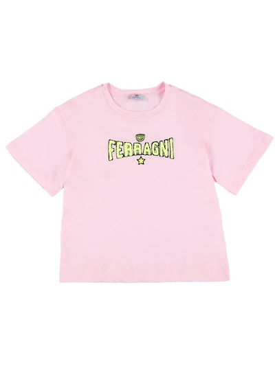 Kid's T-Shirt Pink Cotton Jersey