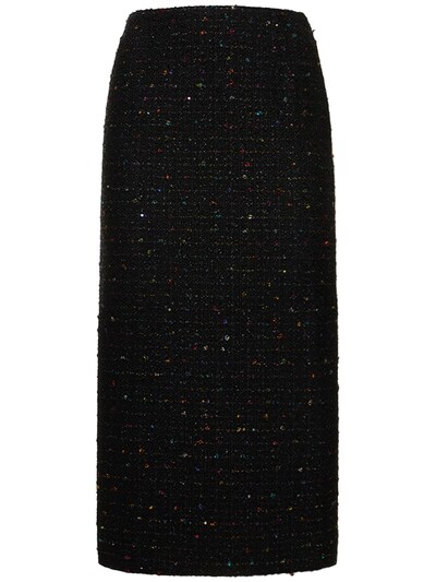 Sequined tweed midi skirt - Alessandra Rich - Women | Luisaviaroma