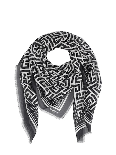 Monogram modal scarf - Balmain - Men