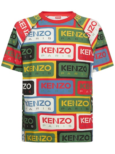 Kenzo label tech slim jersey t-shirt - Kenzo Paris - Men