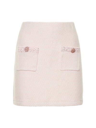 Cotton knit mini skirt - Self-portrait - Women | Luisaviaroma