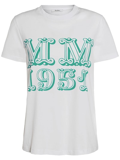 Mincio logo printed jersey t-shirt - Max Mara - Women | Luisaviaroma