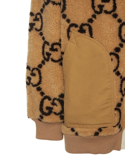 Gucci: Wool blend sweatshirt - Beige - women_4 | Luisa Via Roma
