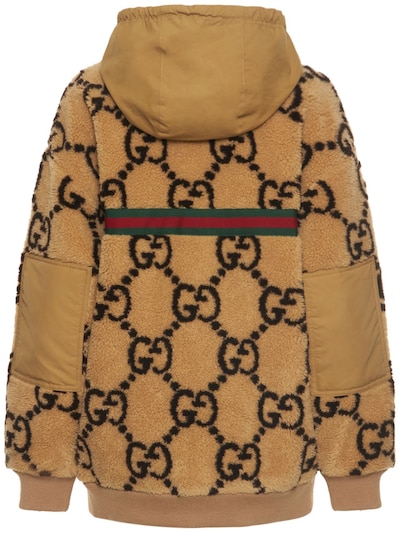 Gucci: Wool blend sweatshirt - Beige - women_5 | Luisa Via Roma