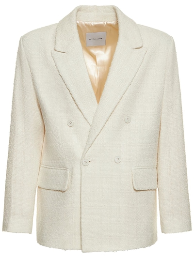 Double breasted tweed blazer - FLÂNEUR - Men | Luisaviaroma