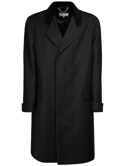 Long wool overcoat - Maison Margiela - Men | Luisaviaroma
