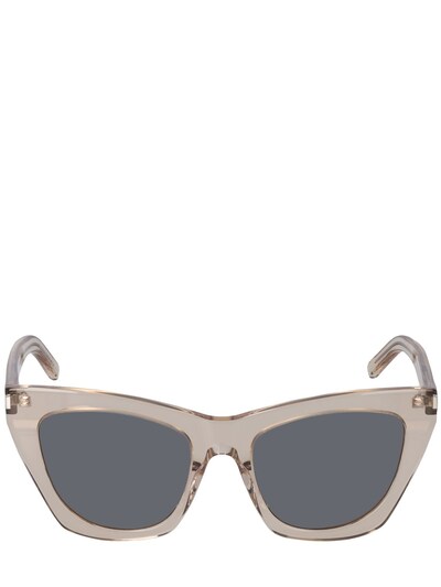 SL 214 Kate Cat Eye Sunglasses in White - Saint Laurent