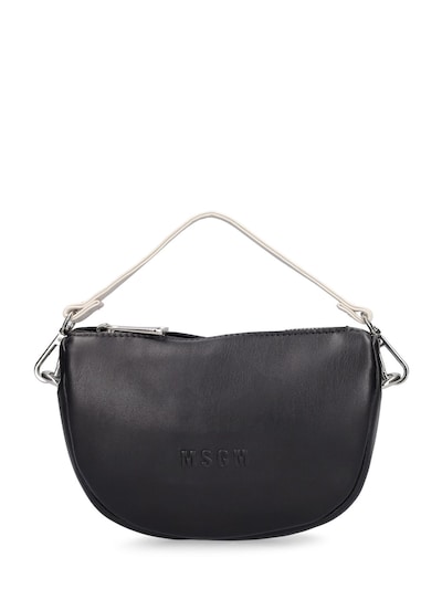 Calvin Klein Embossed-logo Shoulder Bag in Black