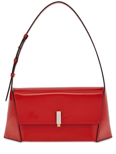 Ferragamo - Prisma leather shoulder bag - Flame Red | Luisaviaroma