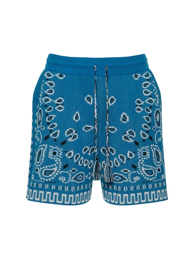 Amiri Men's Cotton Bandana Drawstring Shorts