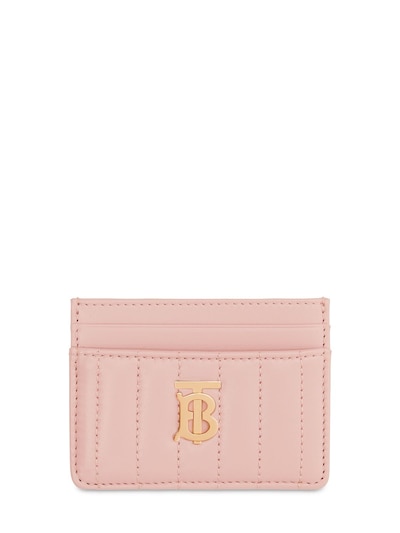 Burberry - Lola quilted leather card holder - Dusky Pink | Luisaviaroma