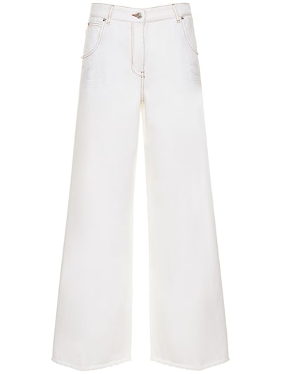 High waist wide leg denim jeans - Etro - Women | Luisaviaroma